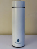 white stainless steel smart water bottle